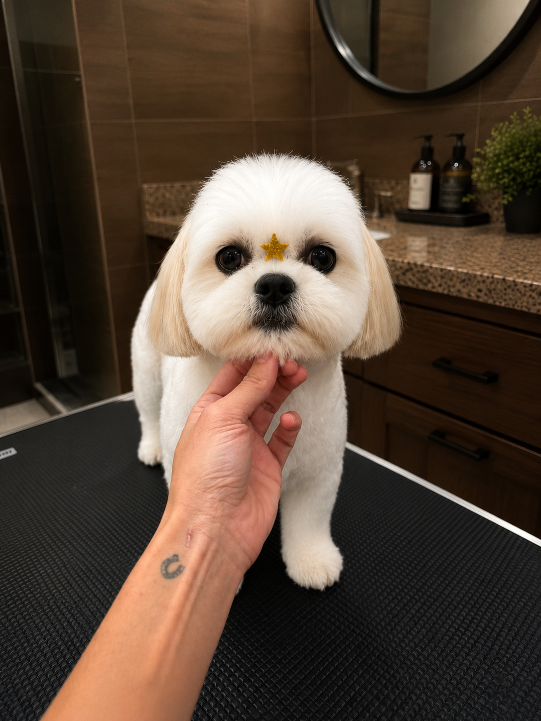 Pet after grooming